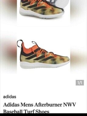 NIB Adidas Mens Afterburner NWV Baseball Turf Shoes